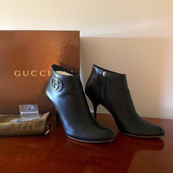 GUCCI Black Logo Bootie